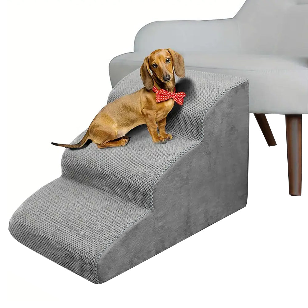 Non-Slip 3 Steps Dog Stairs Ramps Pet Steps Sofa Bed Ladder