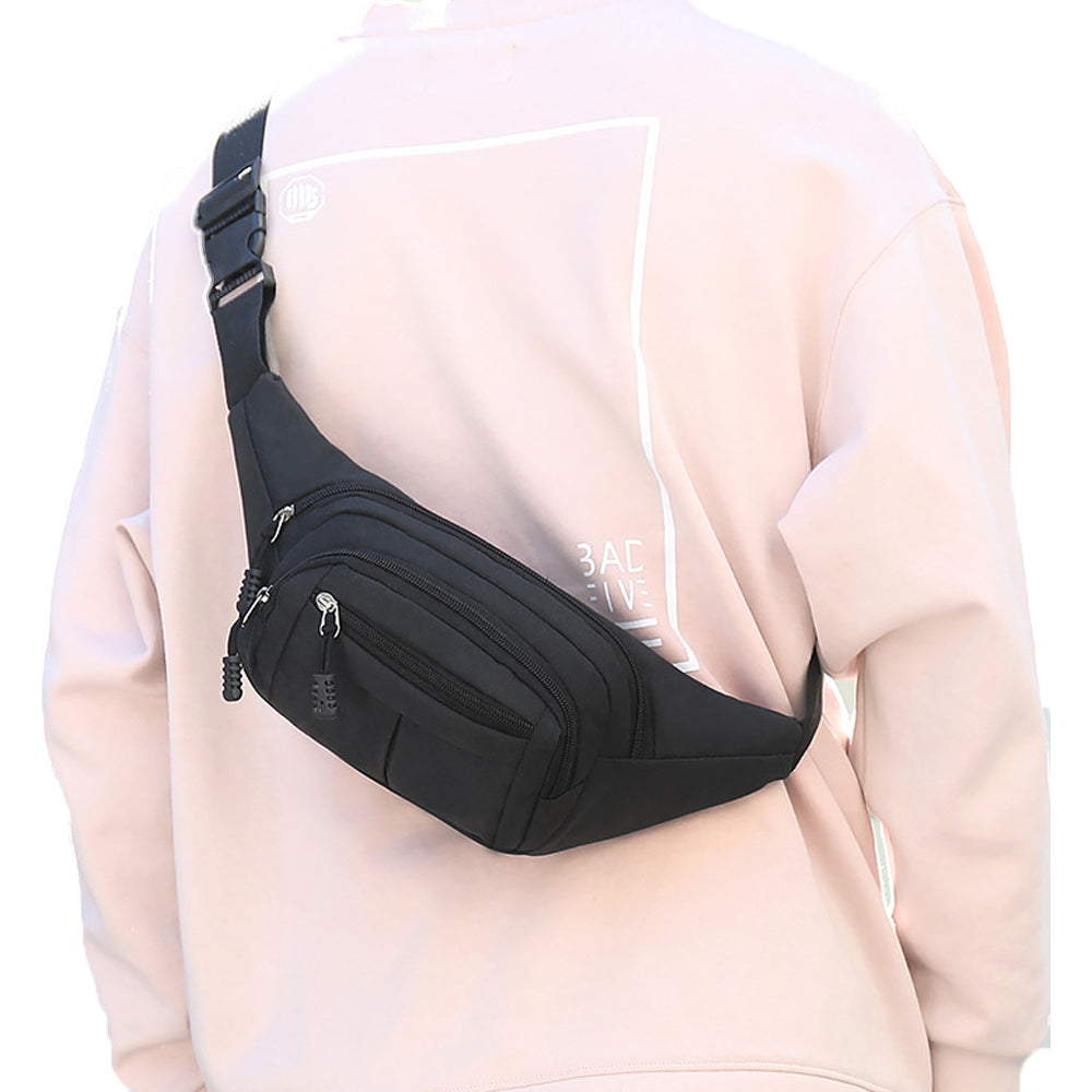 Unisex Sling Bag Chest Pack Fanny Pack Sports Waist Bag Wallet