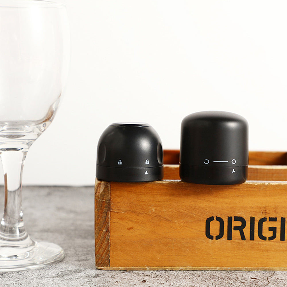 2Pcs Wine and Champagne Bottle Stopper Cap