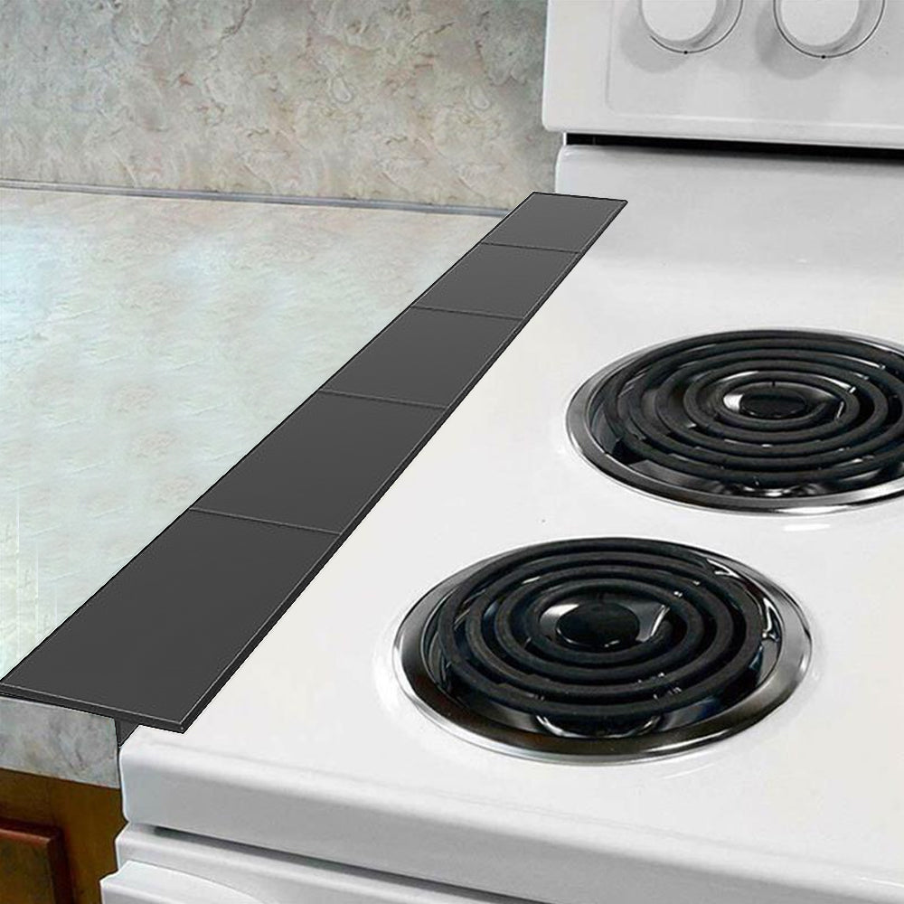 2Pcs Kitchen Stove Counter Gap Silicone Cover Filler Strip