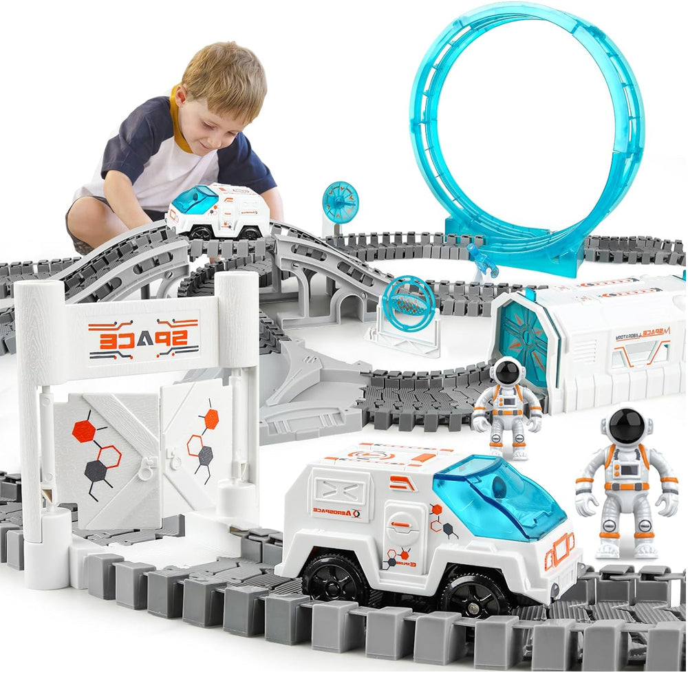Spaceman Railway Space Track Toy Electric Car Tracks Space Rail Toys