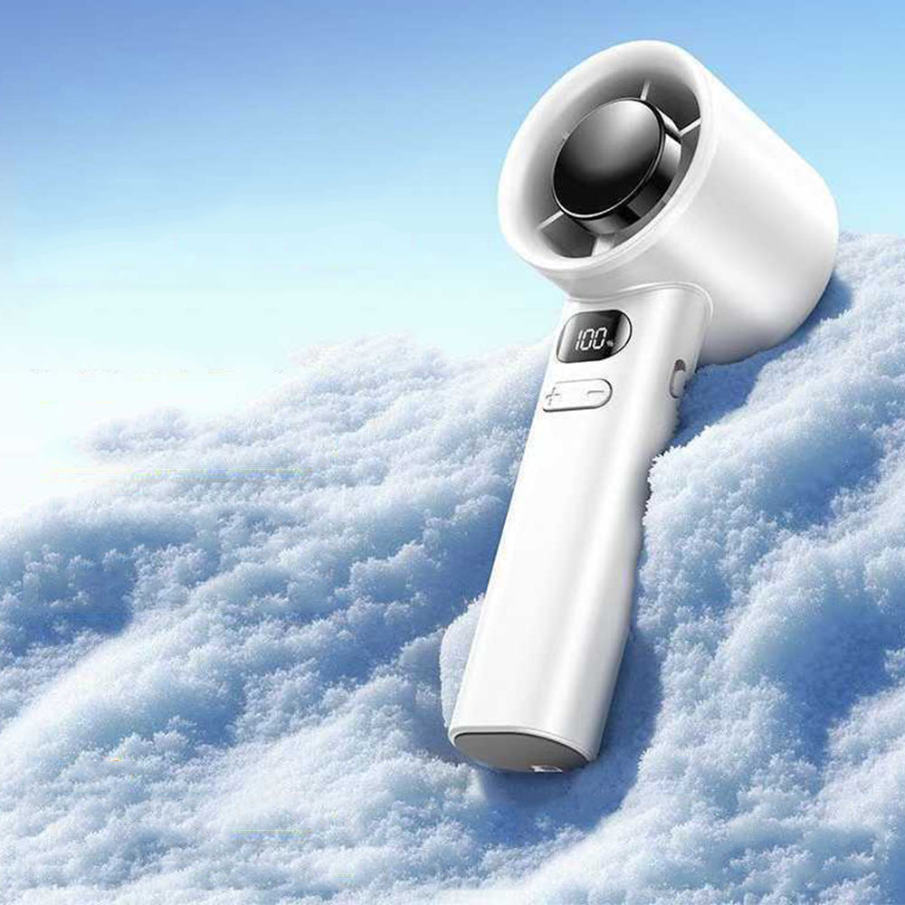 Handheld Fan Digital Display USB Rechargeable Fan with 120 Speeds