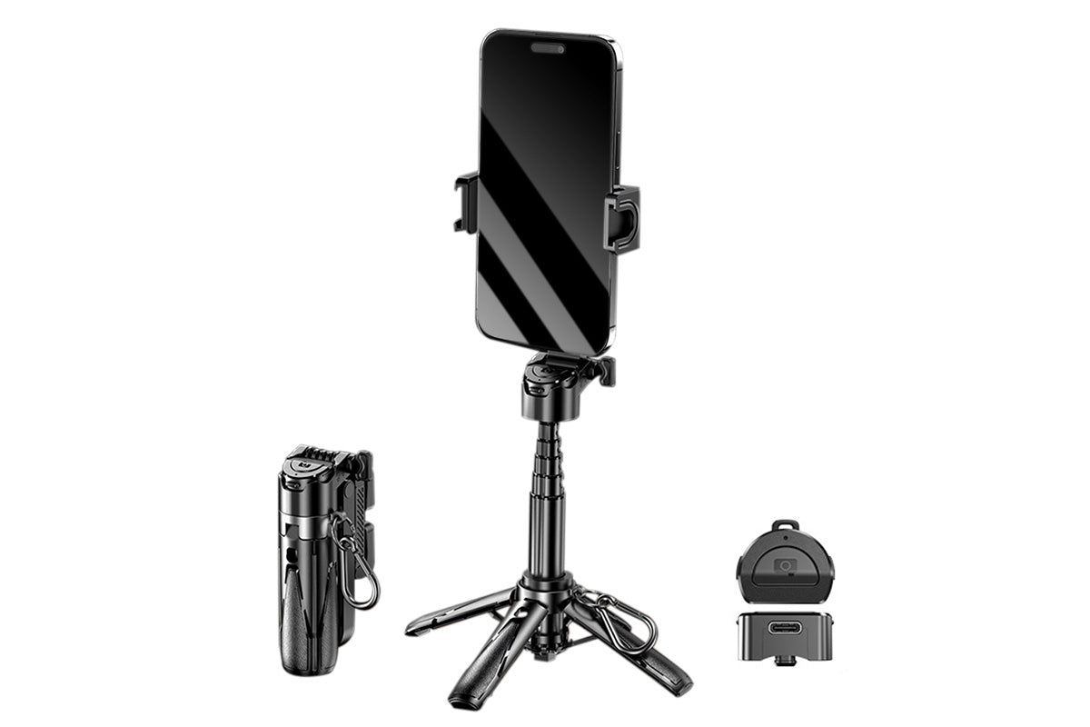 Mini Bluetooth Remote Selfie Stick Holder Handheld Tripod Stand For Mobile Phone