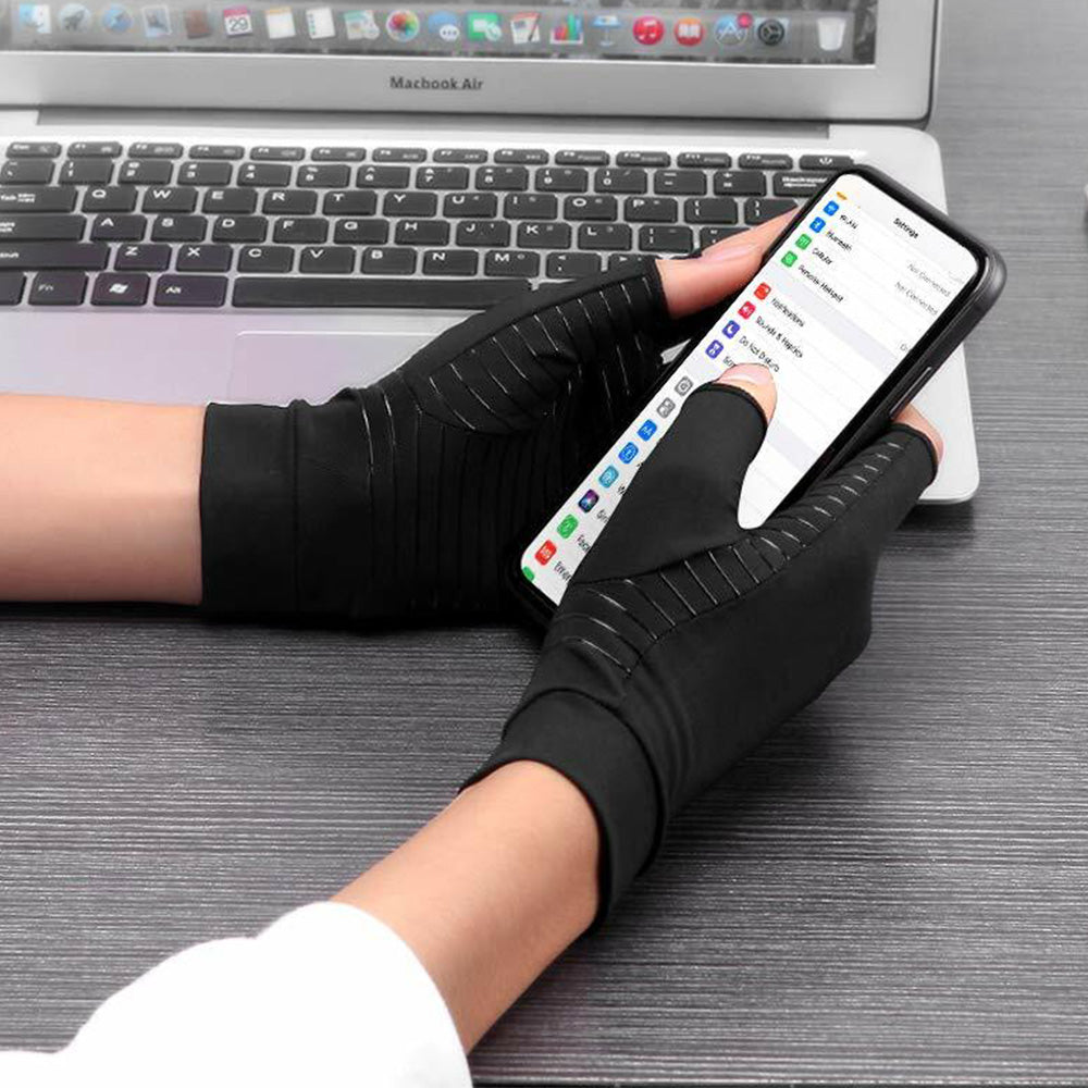 Half Finger Gloves with Silicone Grips for Cycling Driving and Outdoor Activities