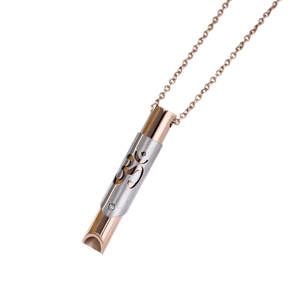Stainless Steel Necklace Stress Relief Necklace Anxiety Relief Breathing Necklace