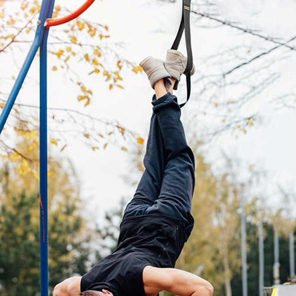 Wooden Gymnastic Rings Set Adjustable Fitness Rings for Home Workouts