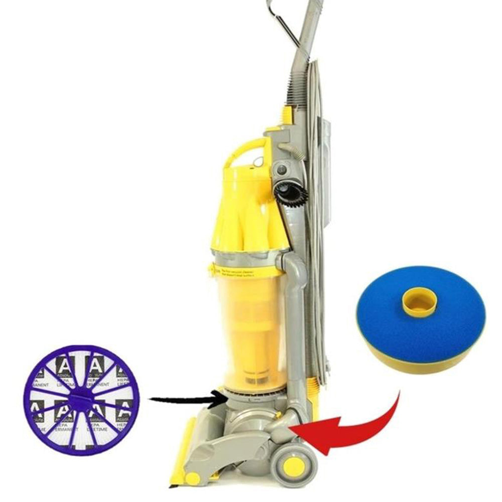 Washable Motor Pre and Post HEPA Filters Kit Replacement Vacuum Cleaners Accessories for Dyson DC05 DC08 DC15 Vaccums
