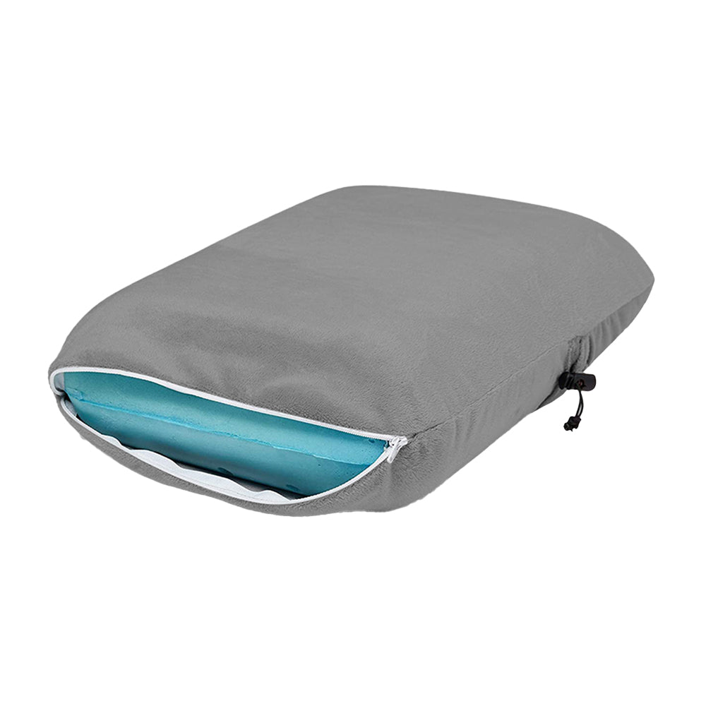 Travel Memory Foam Pillow with Pillowcase Pocket