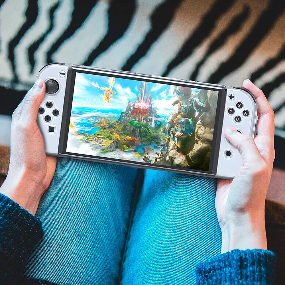 Clear Protective Case for Nintendo Switch OLED 1 2 with Card Slot