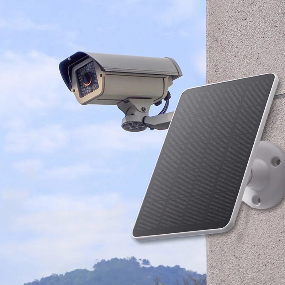 10W Solar Panel for Camera Security Lights with Adjustable Stand USB Charging Outdoor