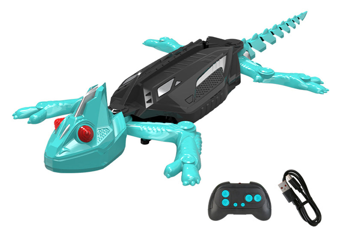 Rc Wall Climbing Chameleon Toy with LED Eyes Electric Wall Crawler Lizard for Christmas Birthday Gift