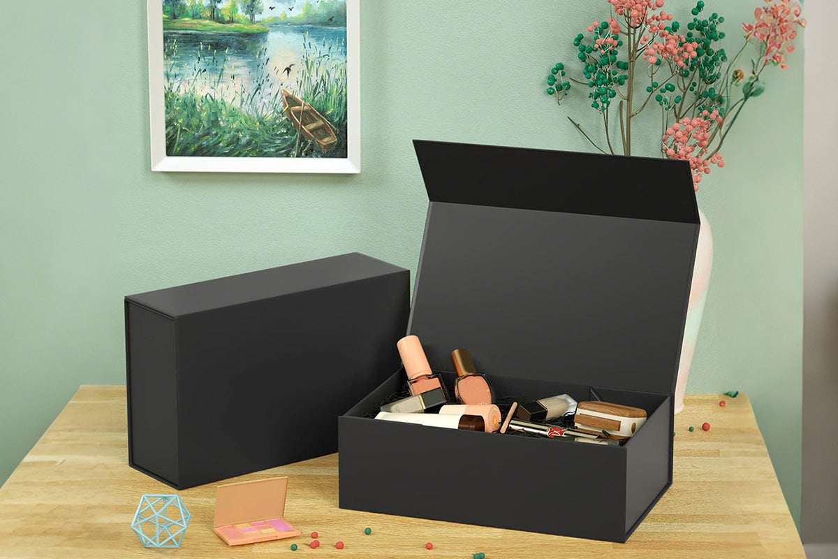 Rectangle Collapsible Gift Box with Lid for Presents Party Wedding