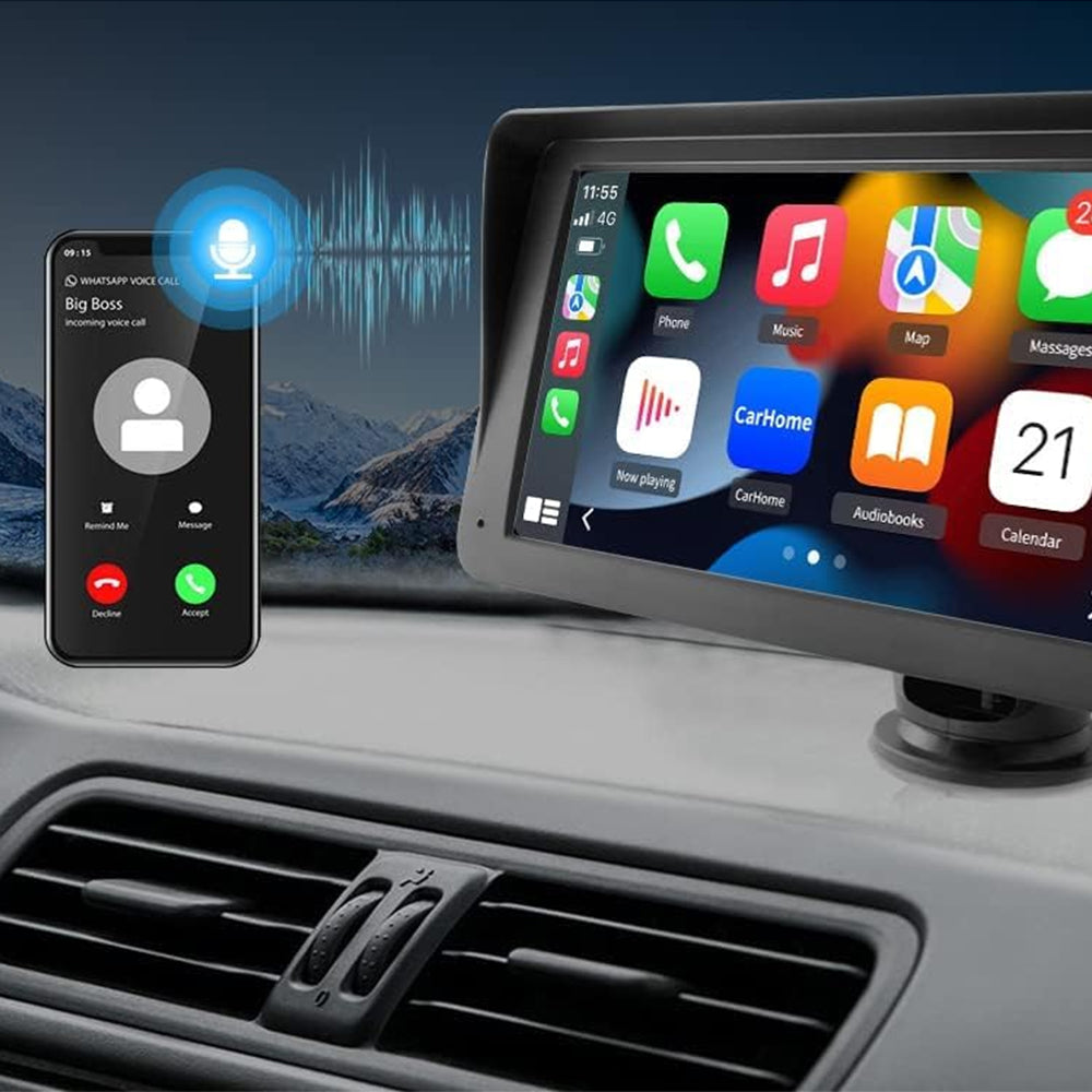 Wireless Car Stereo Touch Screen Car Radio Multimedia Player with Backup Camera for Carplay