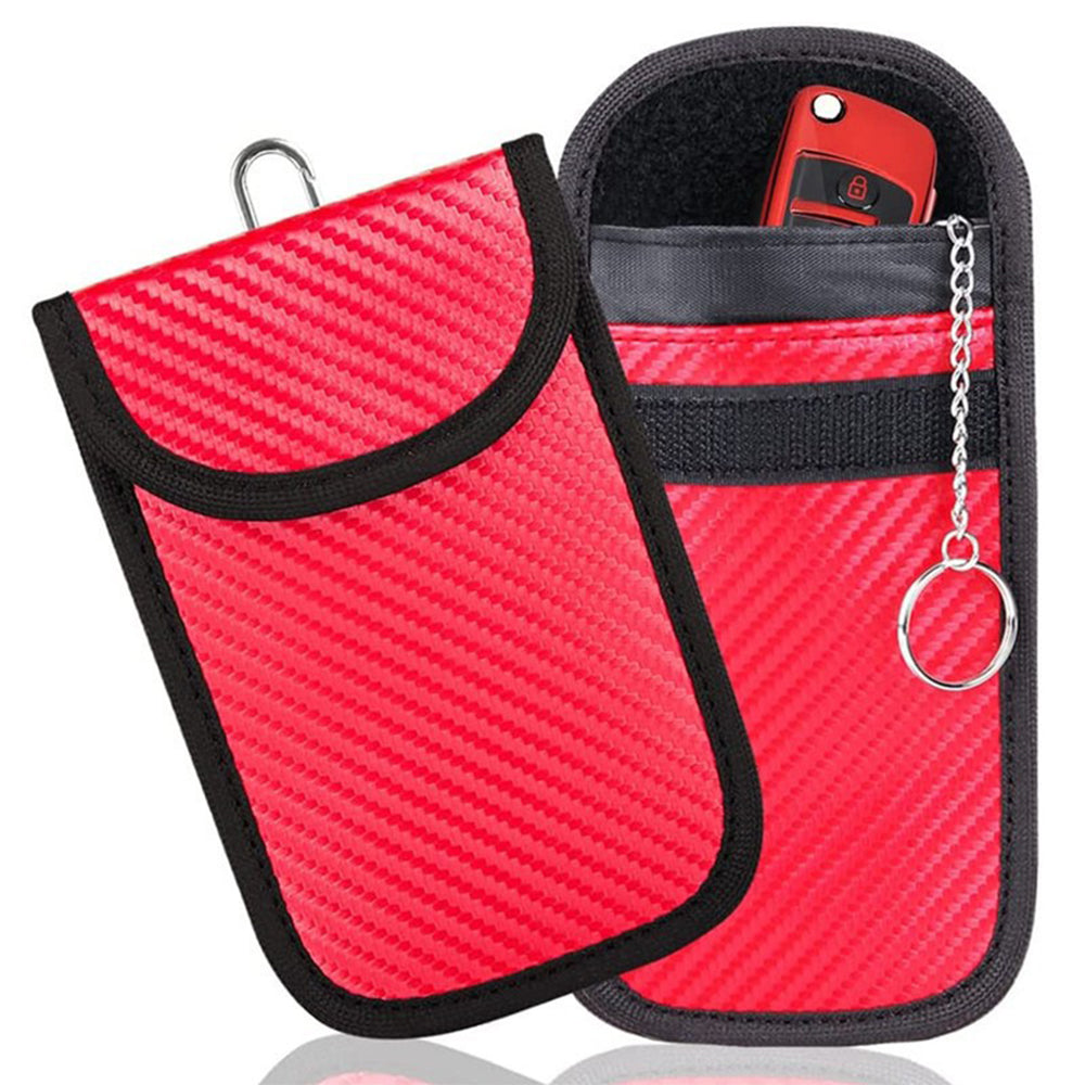 2pcs Faraday Bag for Key Fob Car RFID Anti Theft Pouch Key Protection Case
