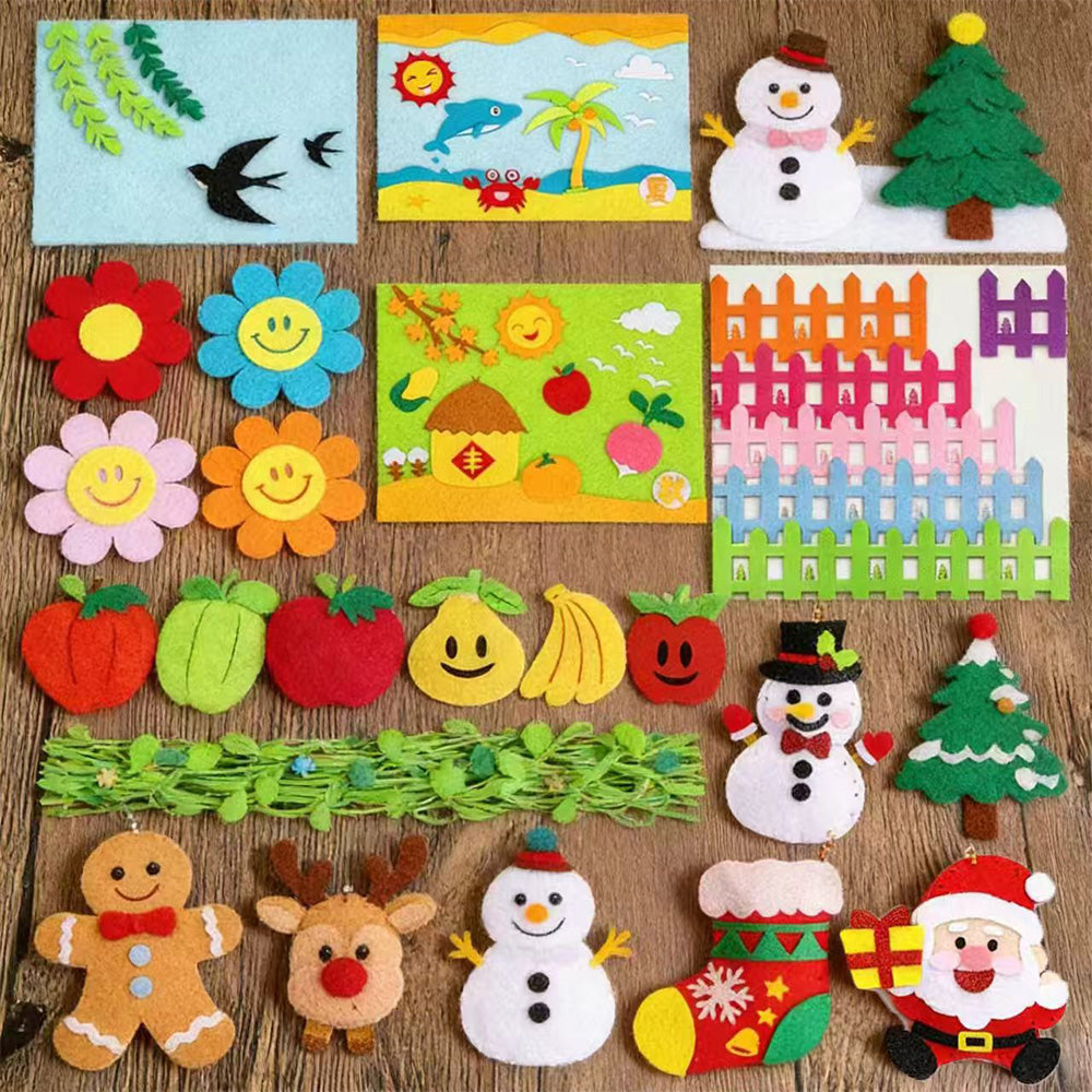 40Pcs Stiff Polyester Felt Fabric Sheets for Sewing and DIY Crafts