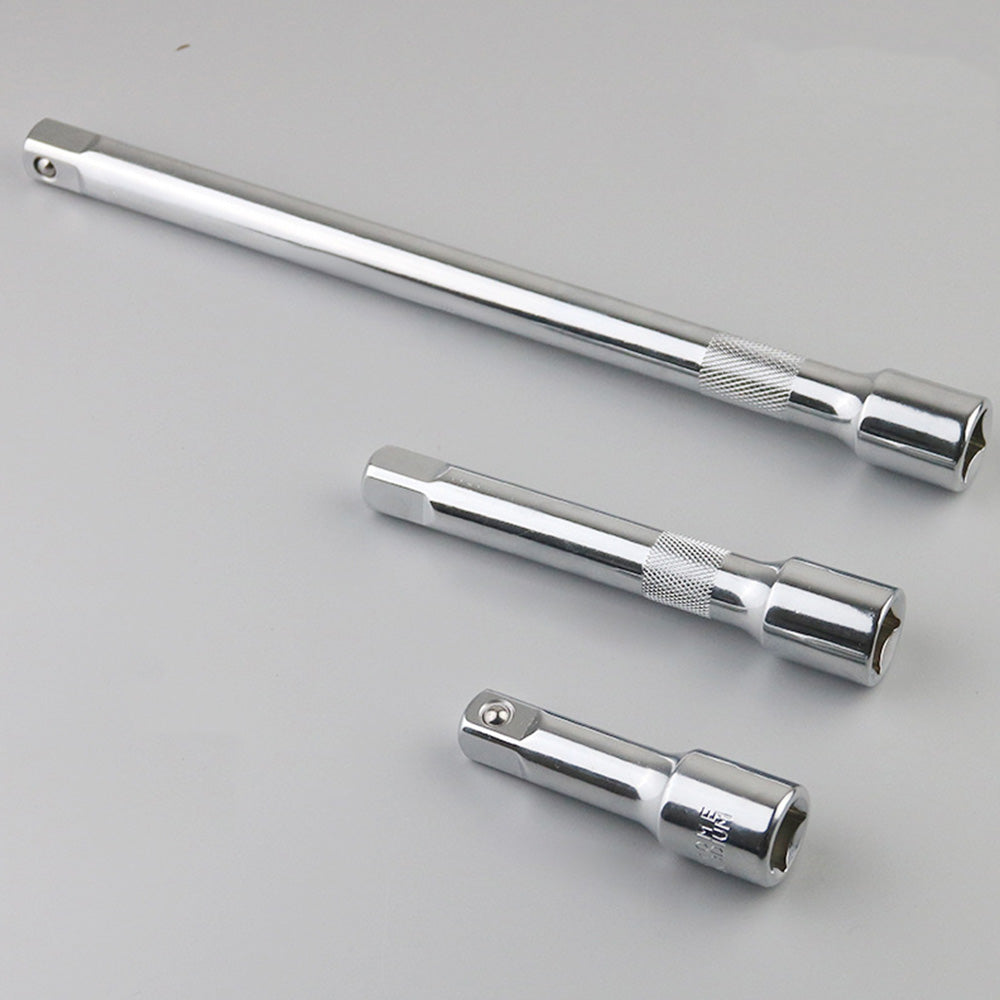 3 Piece Half Inch Drive Socket Extension Bar Set 7 12 and 25cm