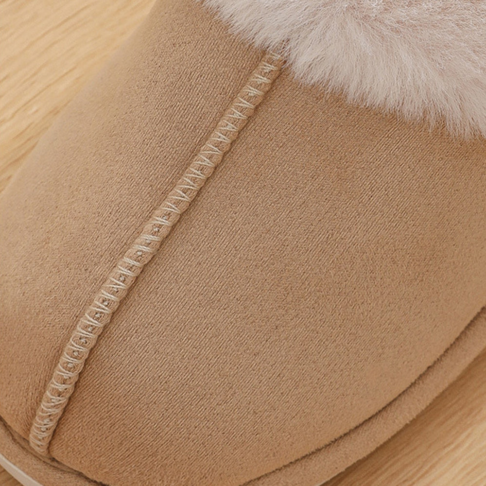 Womens Slippers with Plush Lining and Anti-Slip Memory Foam Sole-Pink