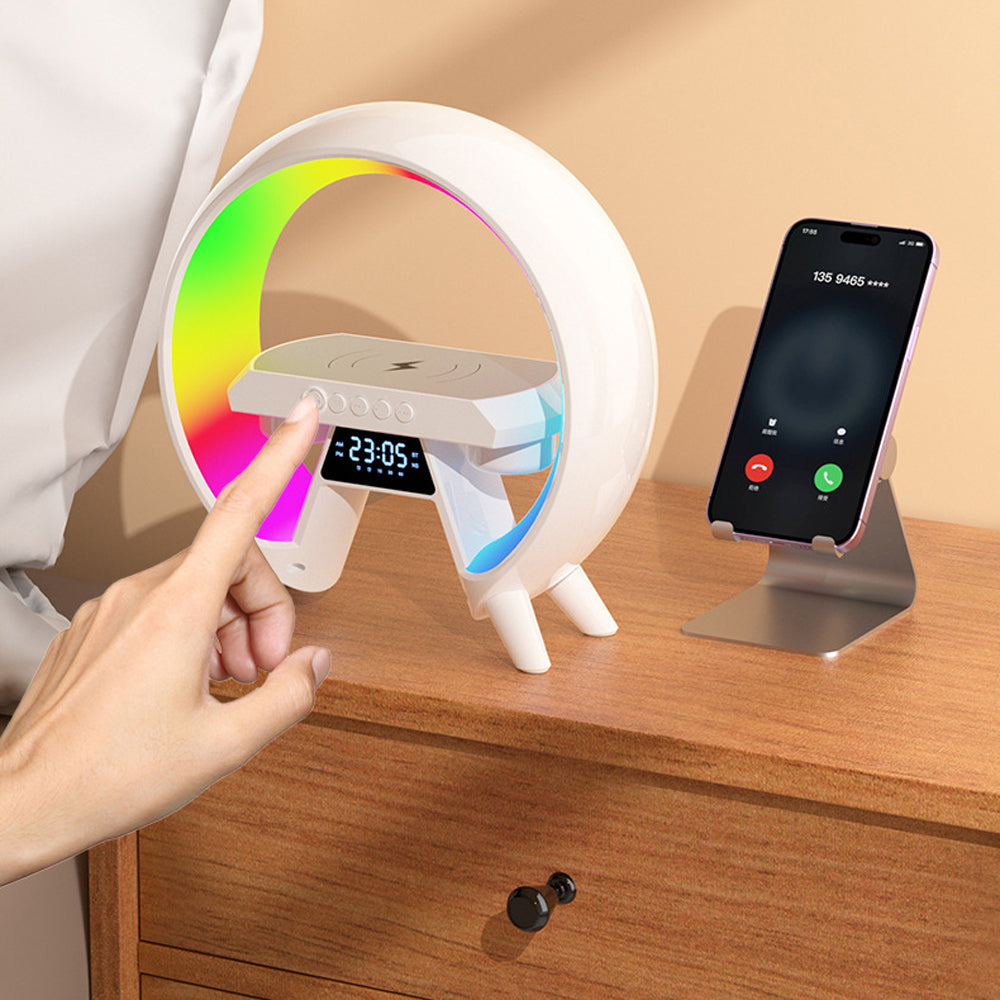 Wireless Charging Bluetooth Speaker Night Light