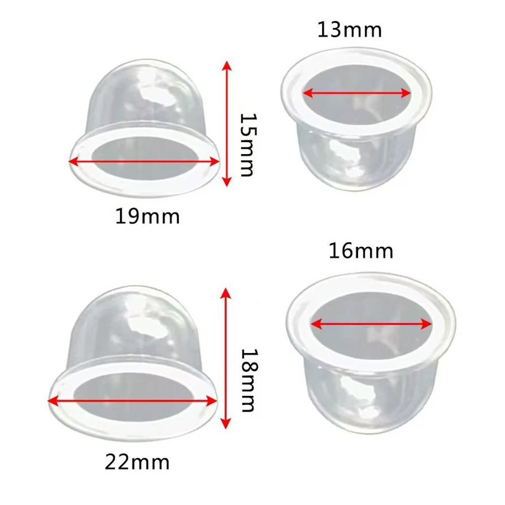 20 Pack Clear Carburetor Primer Bulbs for Trimmers Mowers and Hedge Machines