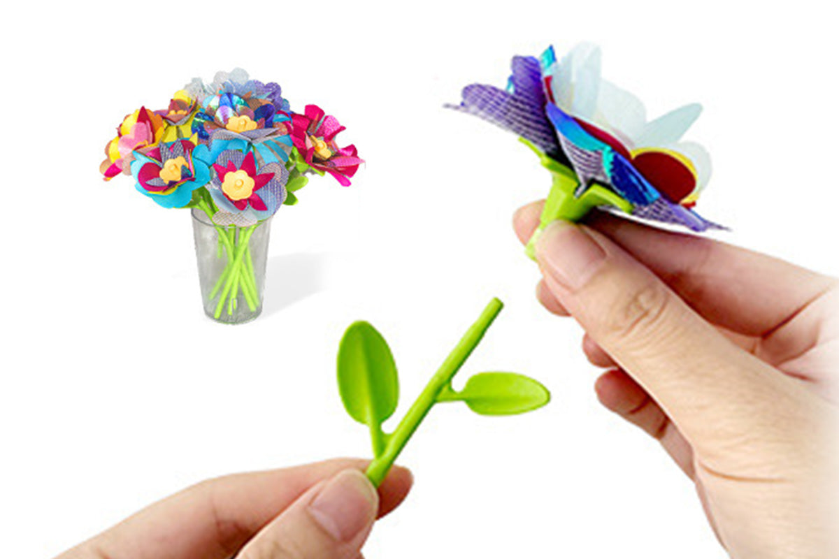 Fabric Flower Bouquets Toys DIY Craft Kits Toys For Flowers Market Toy
