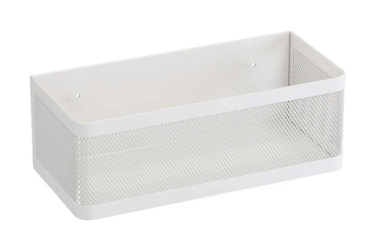 No-Drill Wall-Mounted Metal Storage Rack for Kitchen & Bathroom Garlic Ginger Green Onion Organizer
