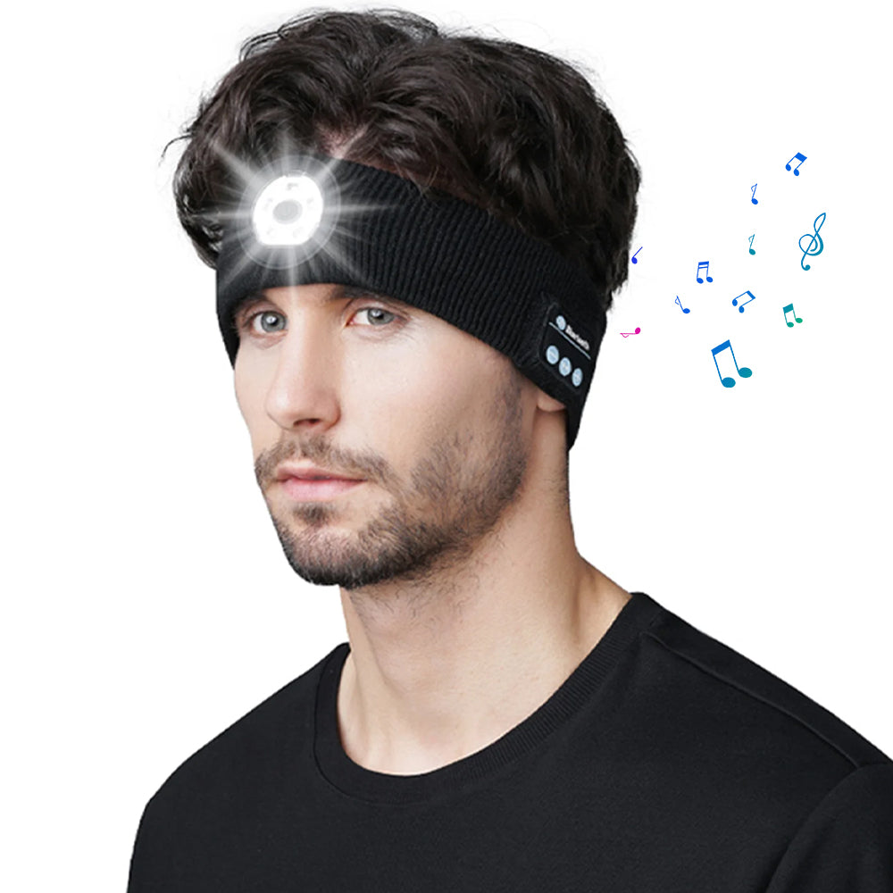 Wireless Bluetooth Headband with Light
