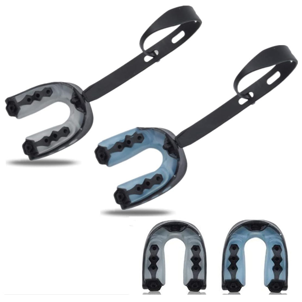 2Pcs EVA Sports Mouth Guards Teeth with Strap