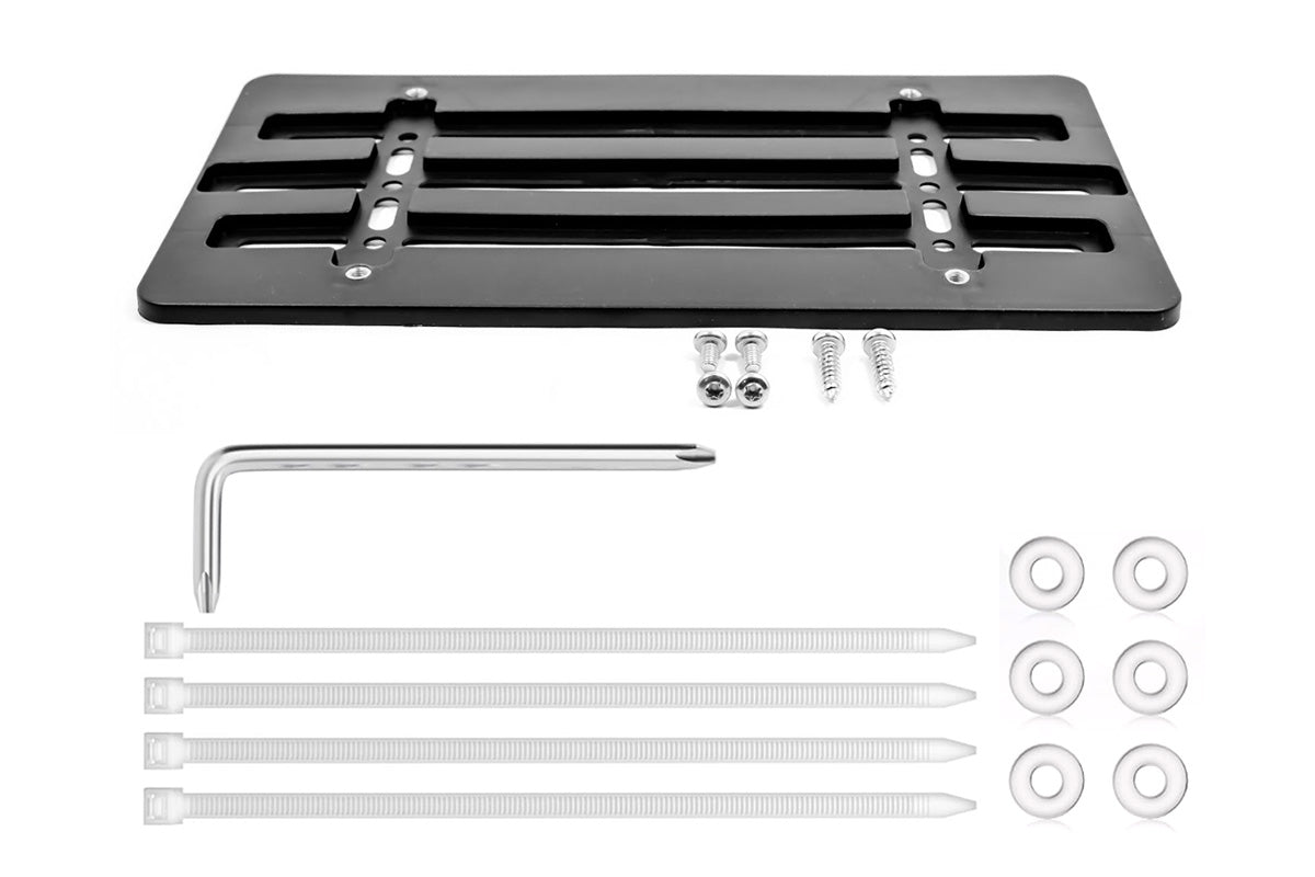 Universal Front License Plate Bracket Mounting Kit for Car Truck SUV