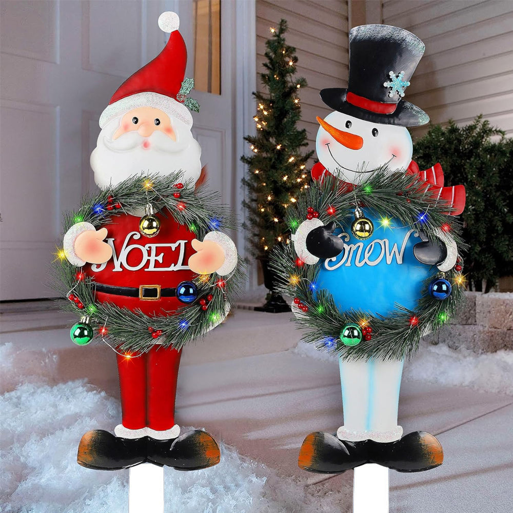 2-Piece Outdoor Christmas Stake Lights