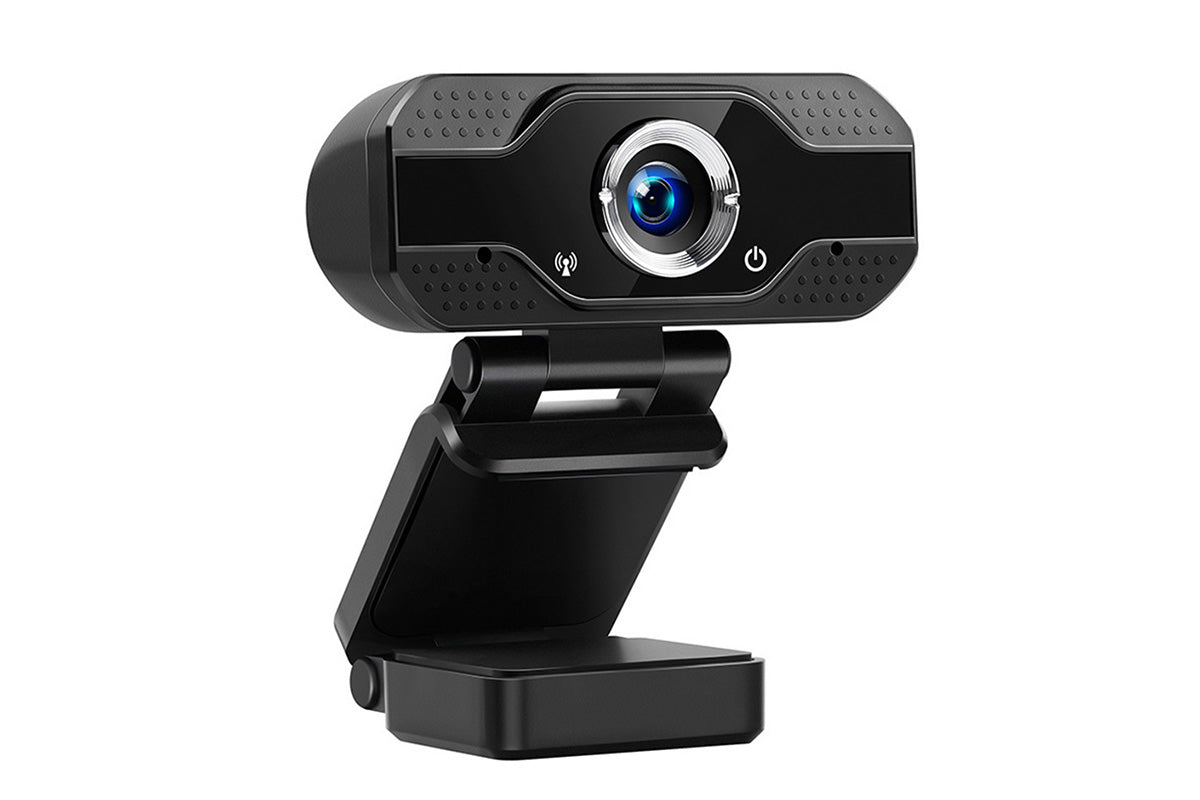 Full HD USB Webcam with Microphone for PC Desktop and Laptop -Black