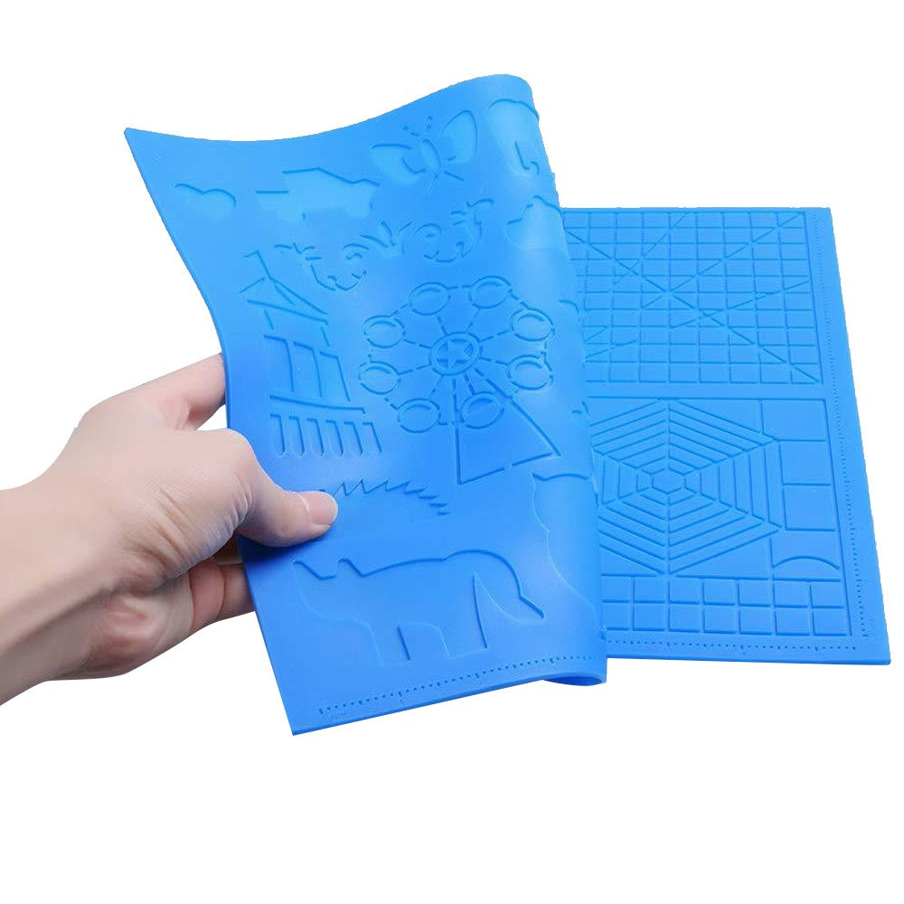 Silicone 3D Pen Drawing Template Pad