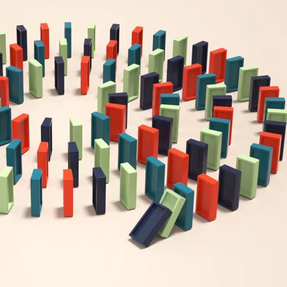 Domino Electric Train Toy Set with Sound Kids Construction Stacking Toys