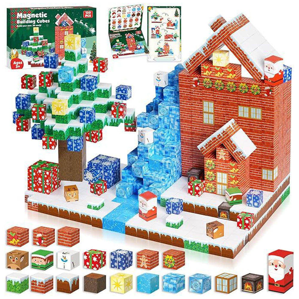 Christmas Building Cubes Sets for Boys and Girls