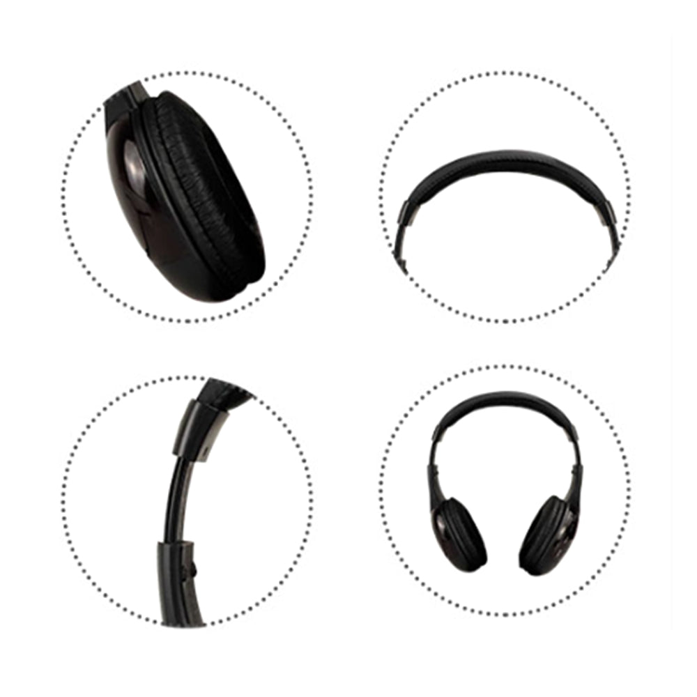 5 in 1 Wireless Headphones Rechargeable PC TV Radio Home Headset with Mic