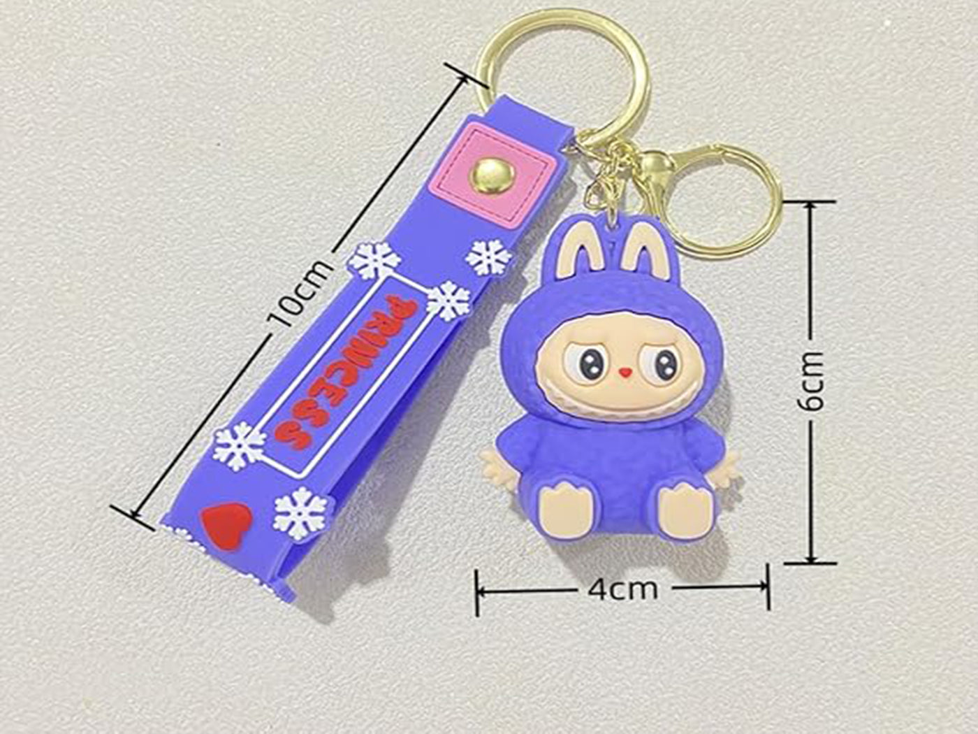 6Pcs Labubu-inspired Cartoon Key Chain
