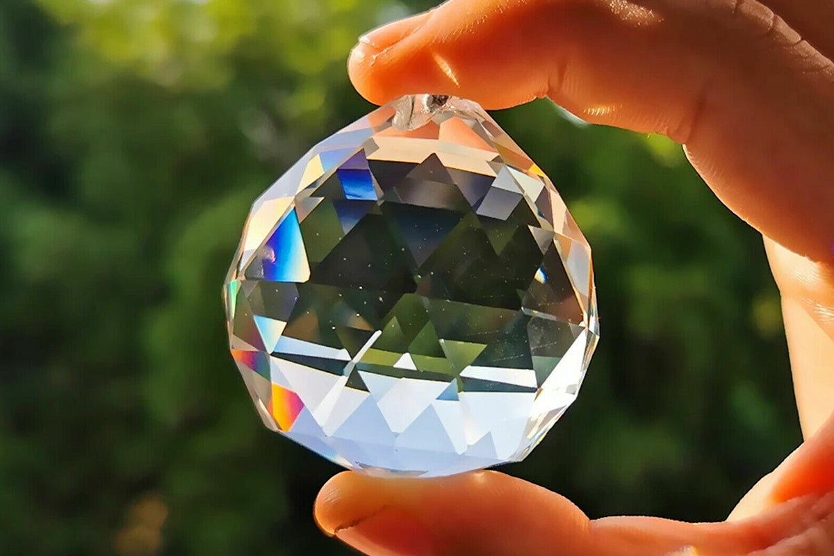 10Pcs Clear Crystal Pendants Crystal Glass Chandelier Prism for Curtain Lamp Garden