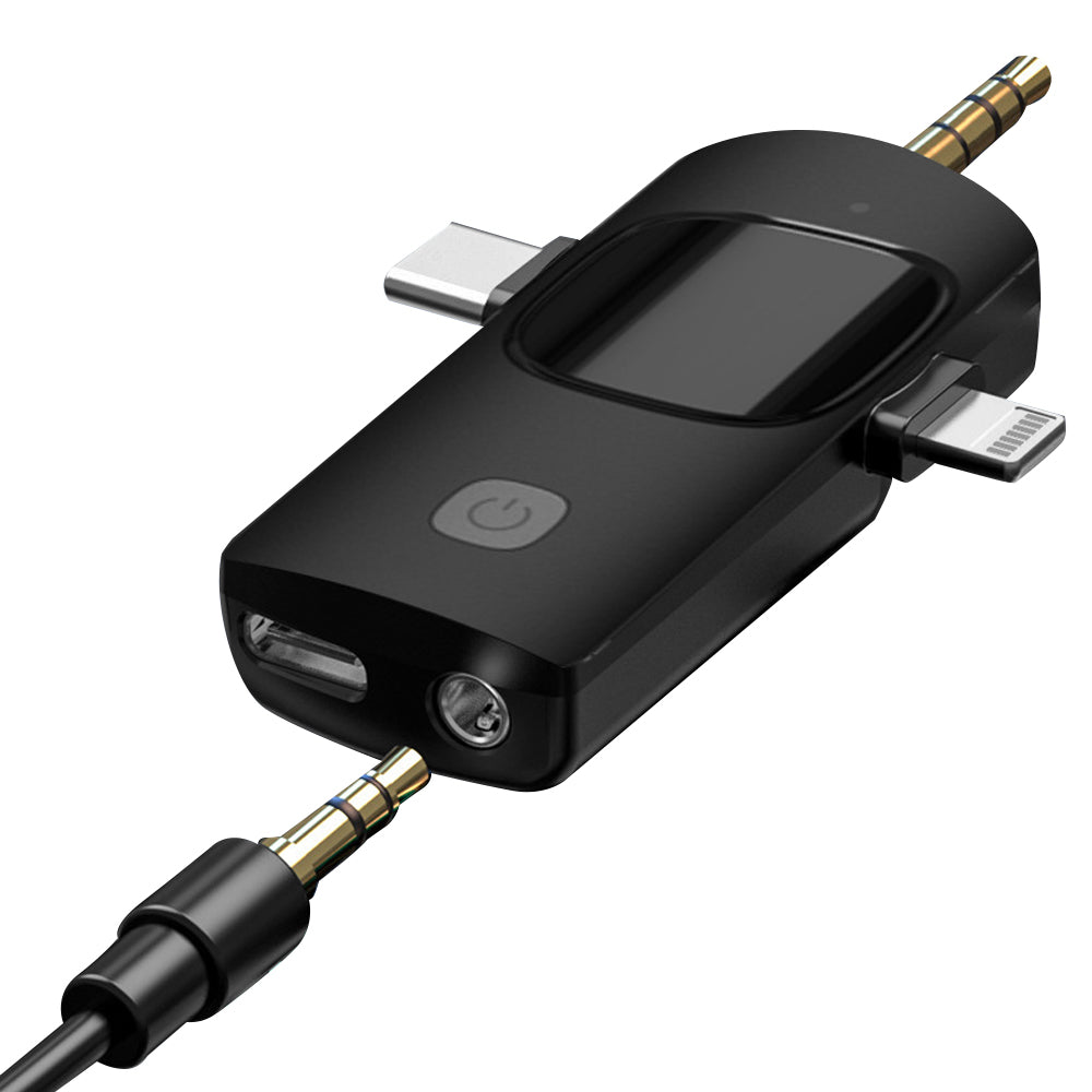 Pair of Wireless Lavalier Microphone Set for iPhone iPad Android