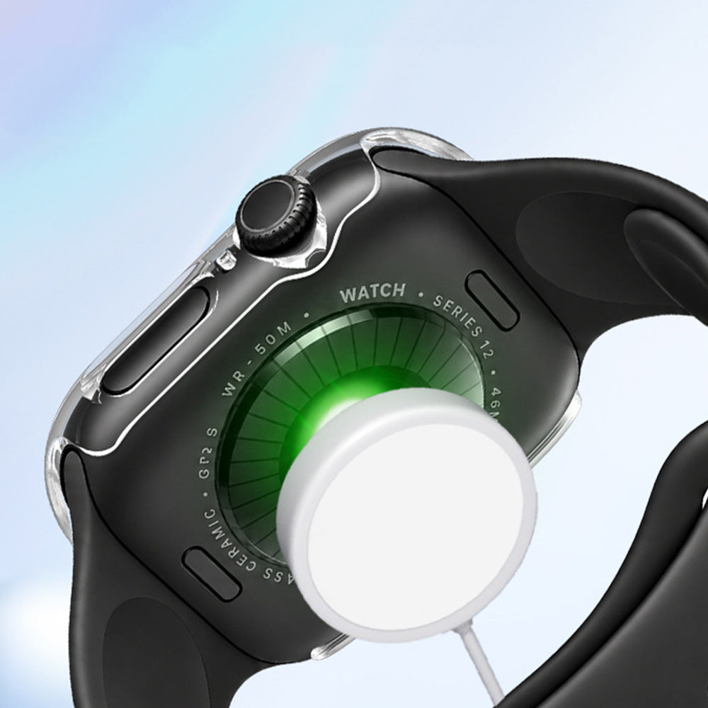 2 Piece Case and Screen Protector Set for Apple Watch Series 12-Transparent