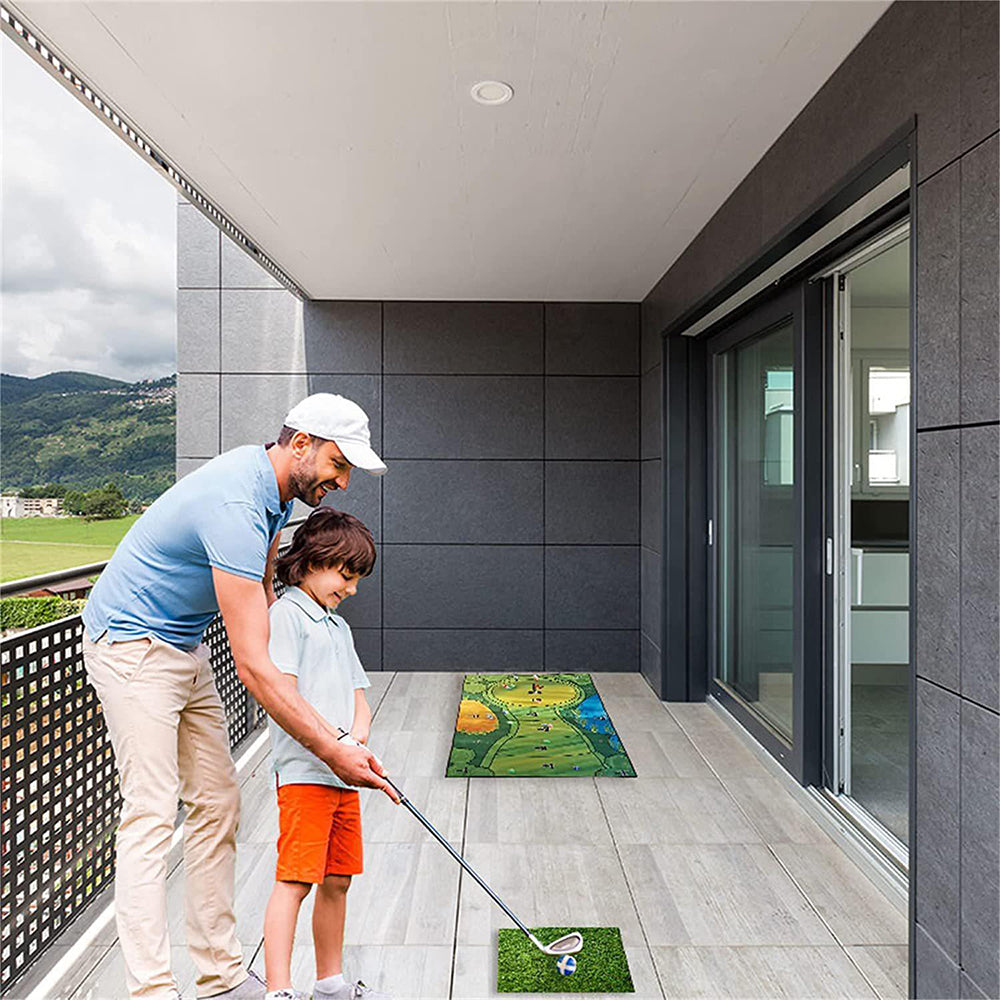 Indoor Casual Golf Game Mat Set