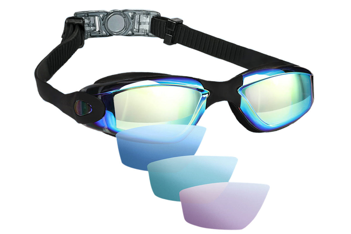 2Pcs Swimming Goggles Anti Fog No Leaking Swim Goggles for Adult Women Men