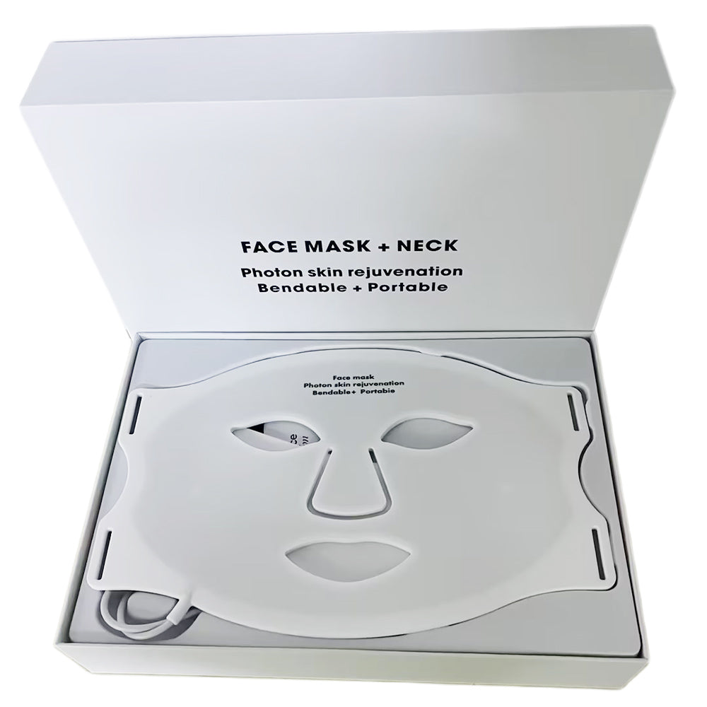 Remote Control Silicone Skin Care Mask 7-Coloured LED Face Neck Mask Light Therapy Tool