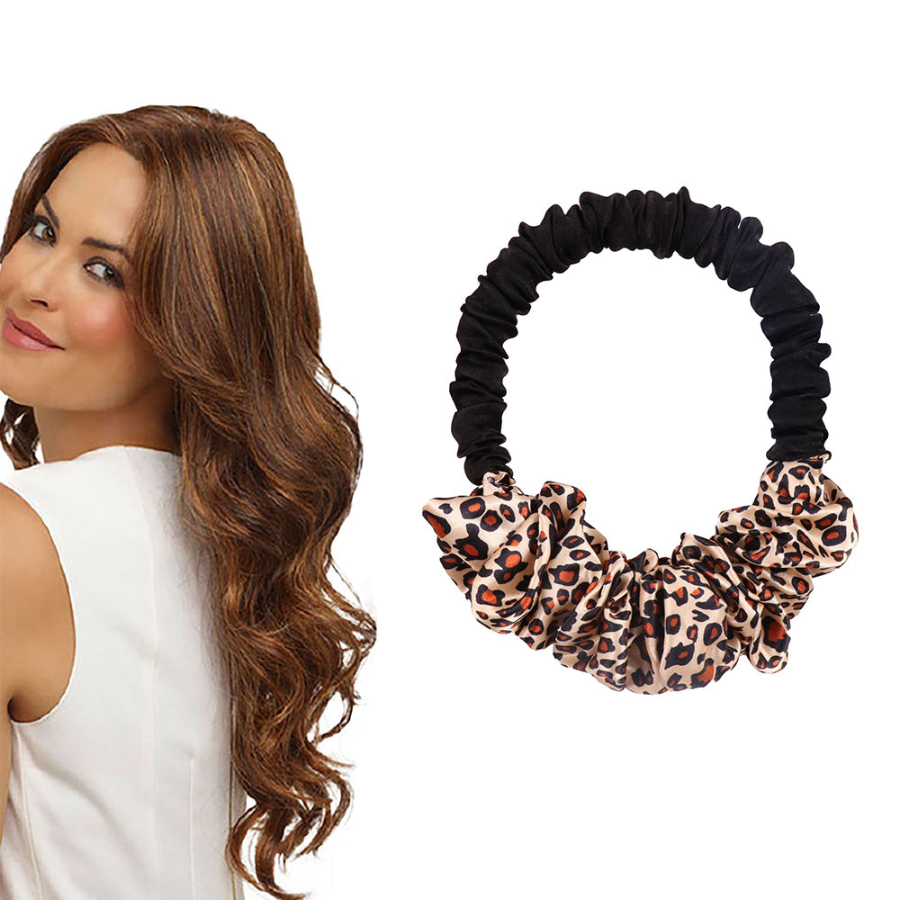 Voluminous Waves Heatless Curling Scrunchie Fashionable Item for Various Hair Type
