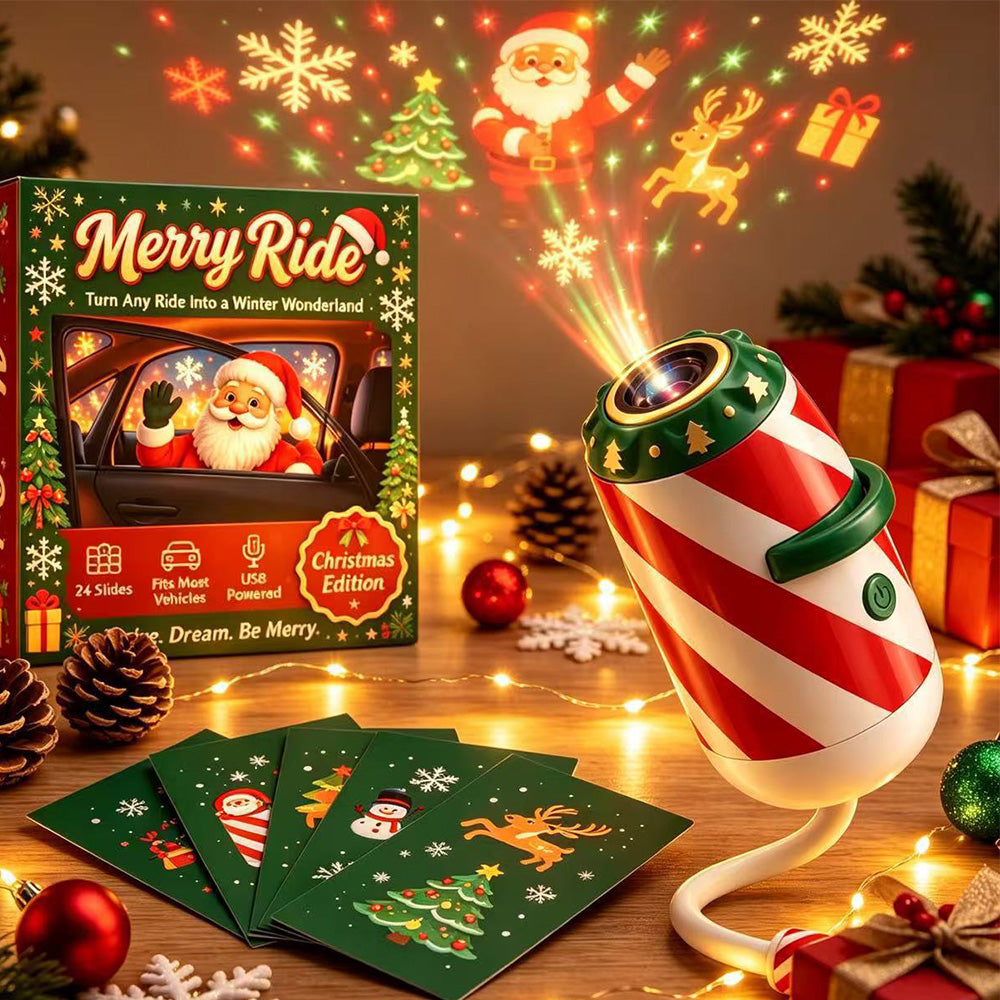 USB Christmas Projection Light with Assorted Lenses for Ceiling Decoration