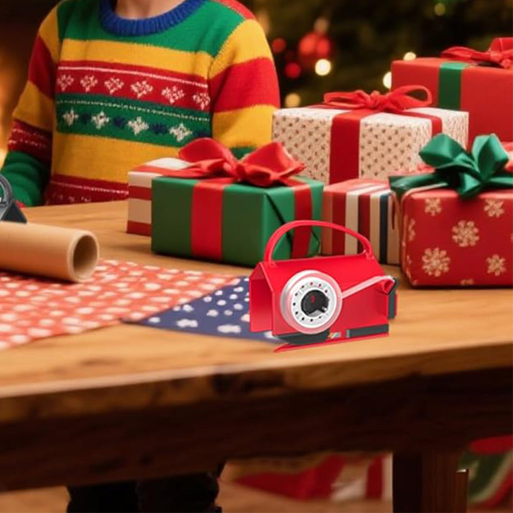 2Pcs Wrapping Paper Cutter and Tape Dispenser Set