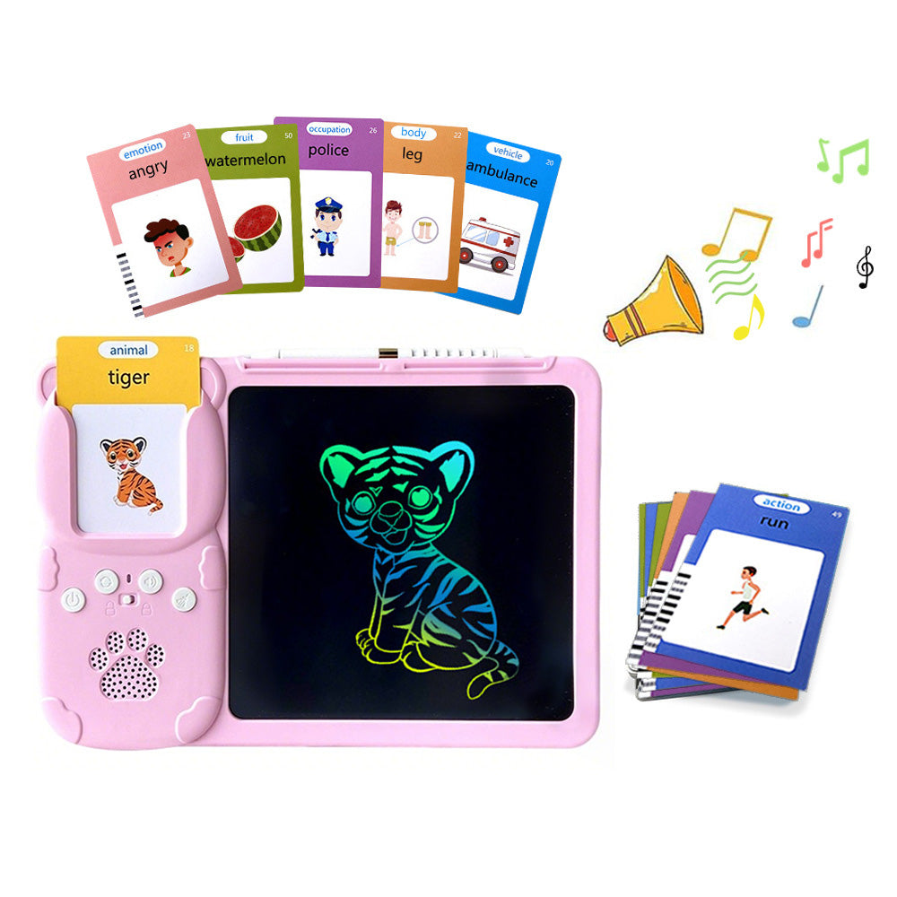 Talking Flash Cards Toys 510 Words with Drawing Tablet for Boys Girls