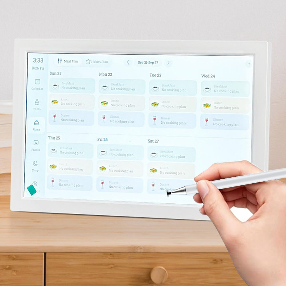 10.1 Inch Smart Digital Calendar with Touch Screen Family Planner Wall Tablet with Stylus Pens