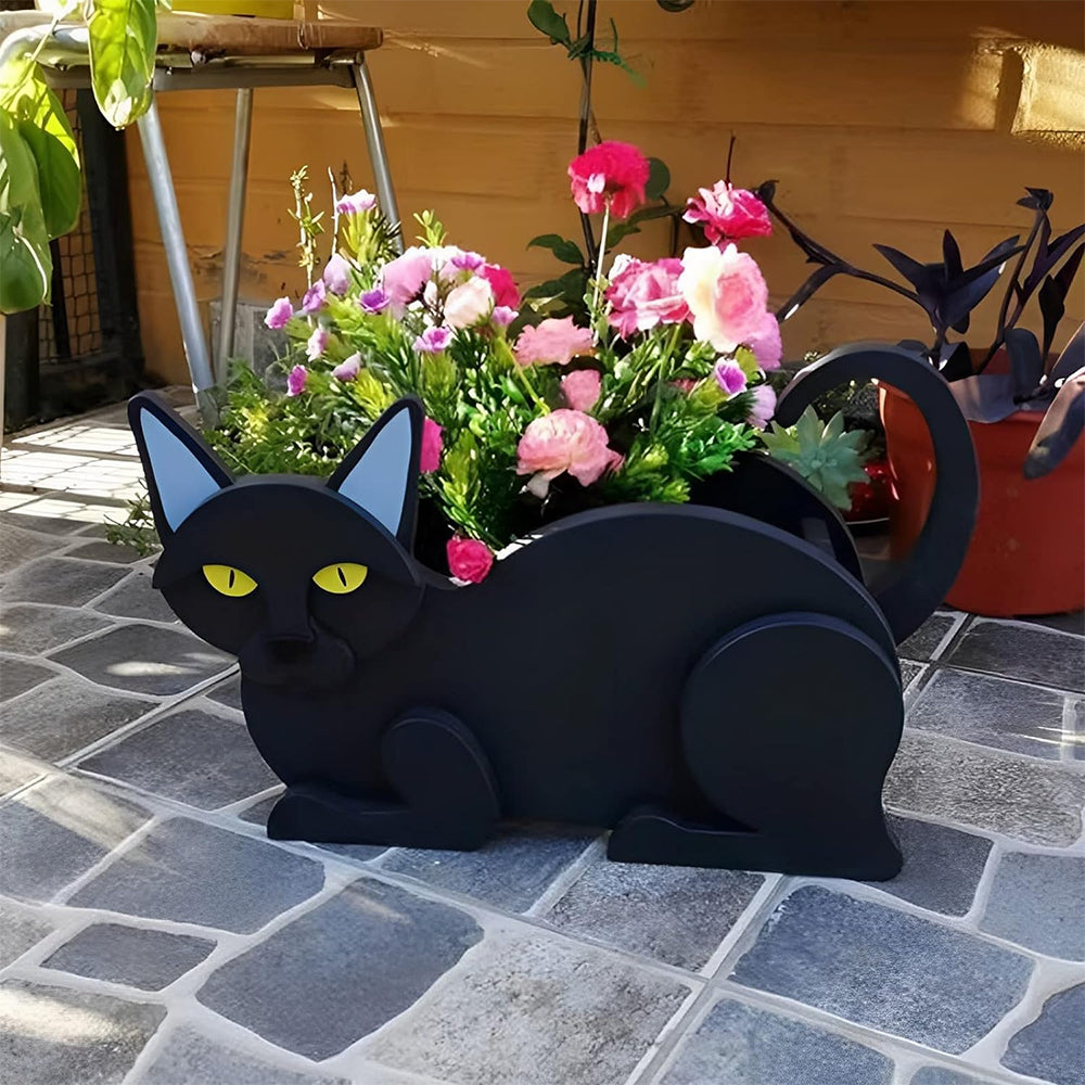 Cat Planter Plant Pot Cute PVC Garden Cat Planter