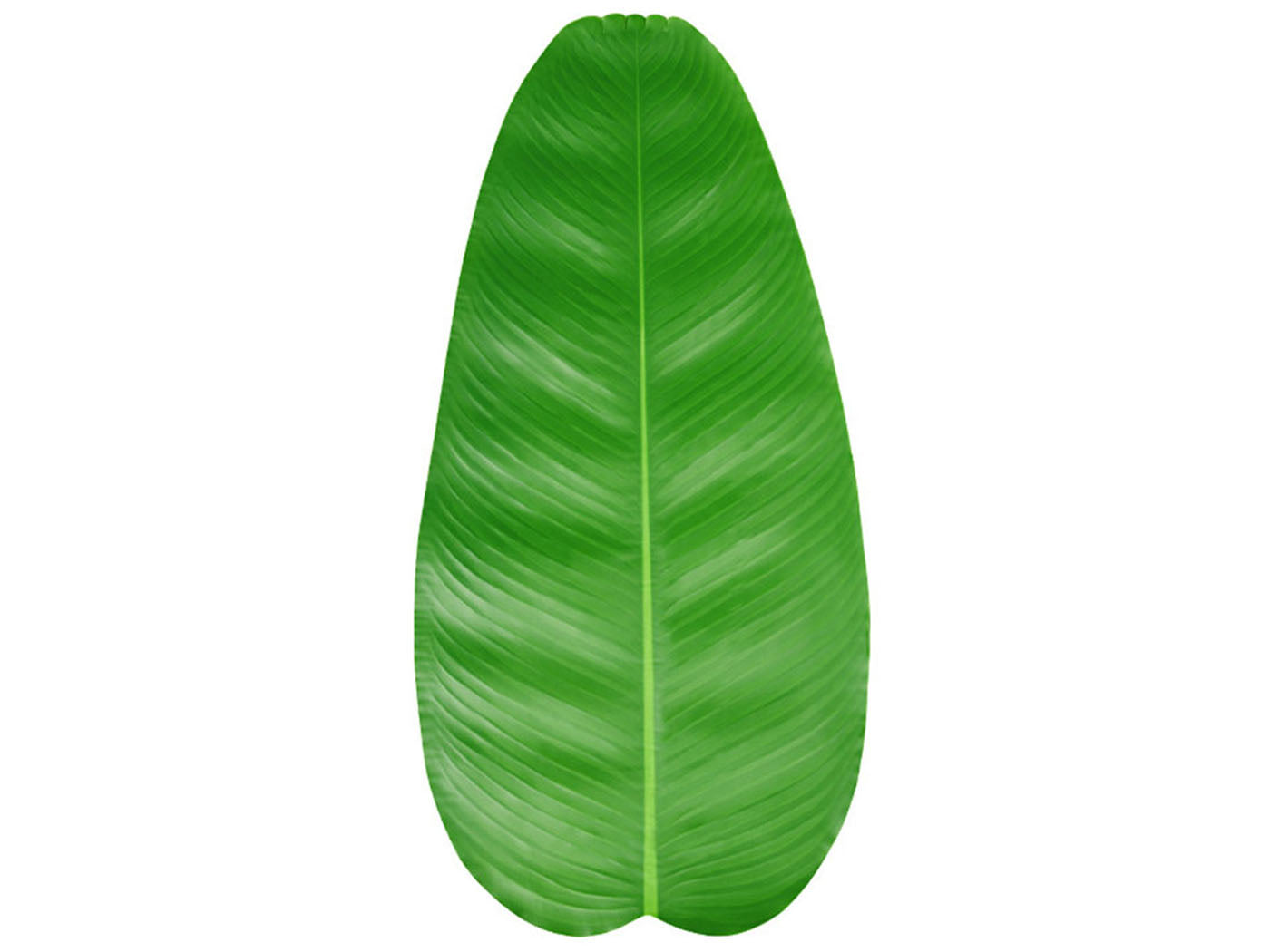 12Pcs Simulation Banana Leaf Mat Leaf Placemats Banana Leaves Placemats