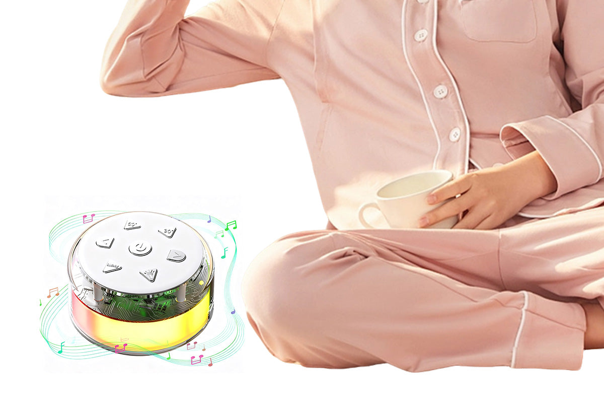 Portable White Noise Machine for Sleeping with Night Light Bluetooth Speaker Sleep Timer