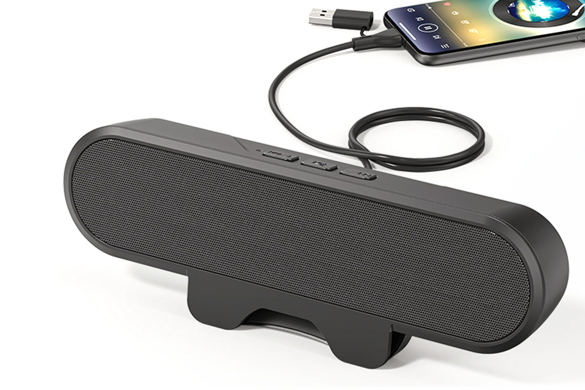 USB Clip-On Speaker 10W High Power Portable Soundbar